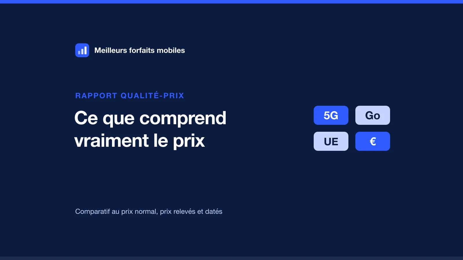 Forfait mobile au meilleur rapport qualité-prix : ce que comprend vraiment le prix
